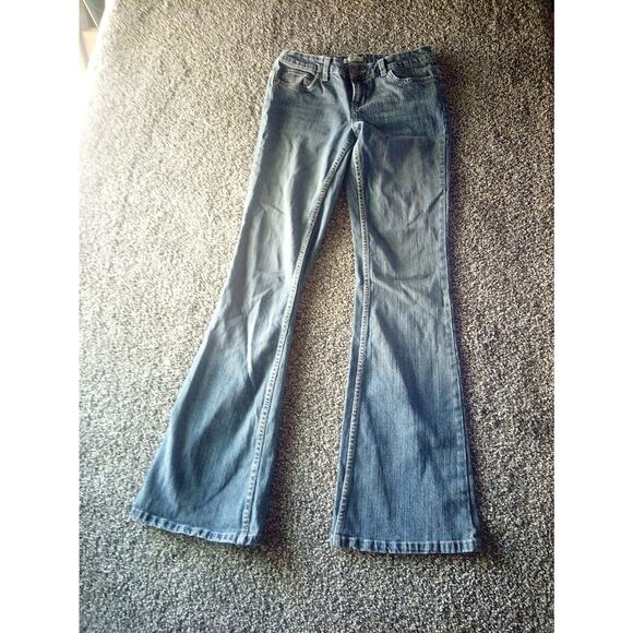 Unbranded Denim - Jeans Size 3 Juniors Flower's In The Back Pockets Pre Owned